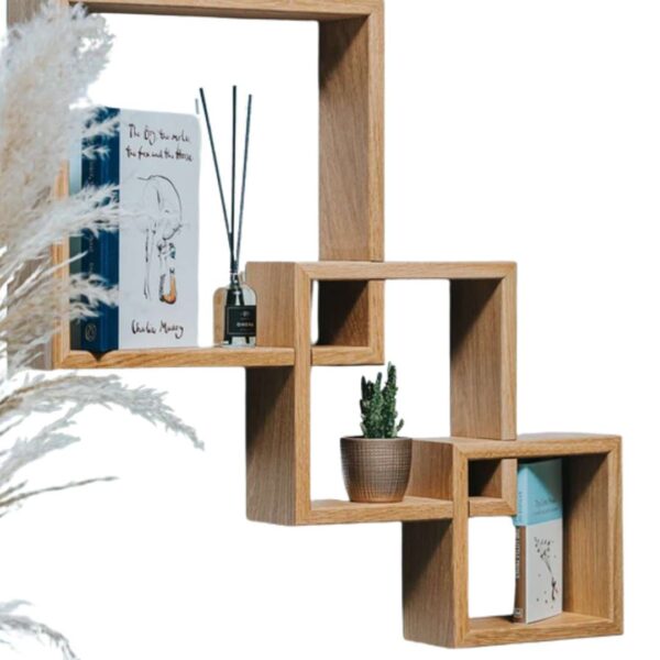 Classy Square In-Shape Wooden Shelves (3 PCS)